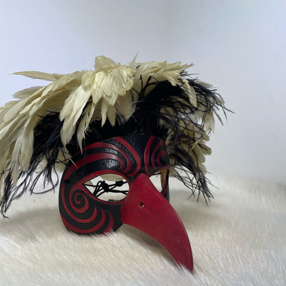 Leather mask newmans commedia mask company